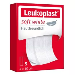 LEUKOPLAST měkká bílá omítka 4x10 cm, 5 ks