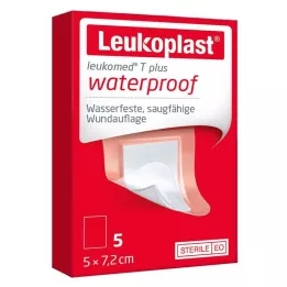 LEUKOPLAST leukomed t plus sterilní 5x7,2 cm, 5 ks