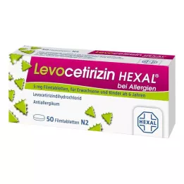 LEVOCETIRIZIN HEXAL na alergie 5 mg potahované tablety, 50 ks