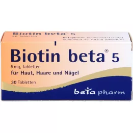 BIOTIN BETA 5 tablet, 30 ks