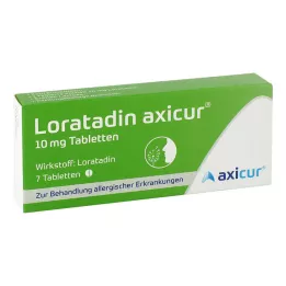 LORATADIN axicur 10 mg tablety, 7 ks