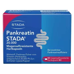 PANKREATIN STADA 20 000 enterosolventních tvrdých tobolek, 50 ks