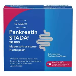 PANKREATIN STADA 20 000 enterosolventních tvrdých tobolek, 200 ks