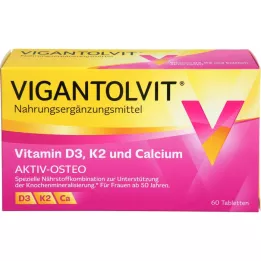 Vigilolvit Vitamin D3 K2 vápníkové tablety vápníku, 60 ks