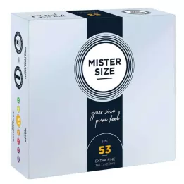 MISTER Velikost 53 kondomů, 36 kusů