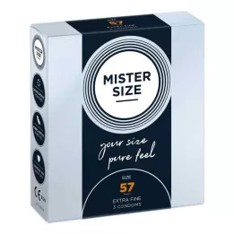 MISTER velikost 57 kondomů, 3 ks