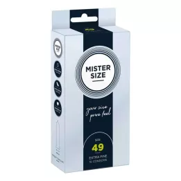 MISTER Velikost 49 kondomů, 10 kusů
