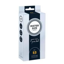 MISTER Velikost 53 kondomů, 10 kusů