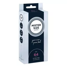 MISTER Velikost 64 kondomů, 10 kusů