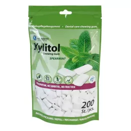 MIRADENT Xylitolová žvýkačka Spearmint Ref., 200 ks