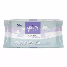 BELLA Happy Baby vlhčené ubrousky citlivé w.Klickv., 56 ks