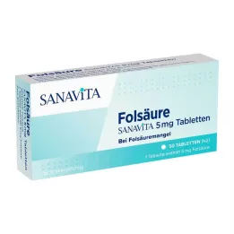 FOLSÄURE SANAVITA 5 mg tablety, 50 ks
