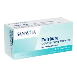 Kyselina listová Sanavita 5 mg tablety, 100 ks