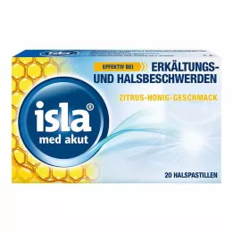 ISLA MED akutní citrusové medové pastilky, 20 ks