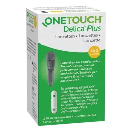 ONE TOUCH Jehlové lancety Delica Plus, 200 ks