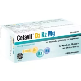 CEFAVIT D3 K2 Mg 2 000, tj. Hart Capsules, 100 ks