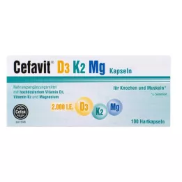 CEFAVIT D3 K2 Mg 2 000 IU tvrdé tobolky, 100 ks