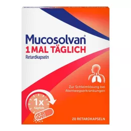 MUCOSOLVAN 1krát denně kapsle s prodlouženým uvolňováním, 20 ks