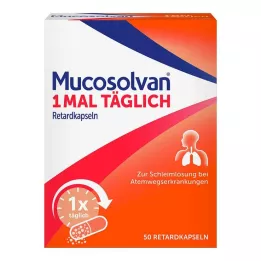 MUCOSOLVAN 1krát denně kapsle s prodlouženým uvolňováním, 50 ks
