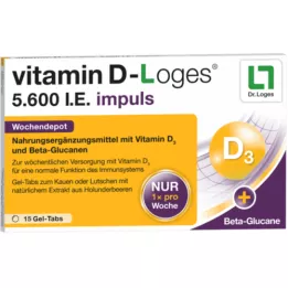 VITAMIN D-LOGES 5 600 IU impuls týdenní depot KTA, 15 ks