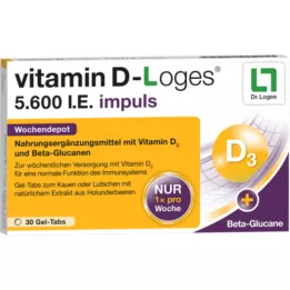 VITAMIN D-LOGES 5 600 IU impuls týdenní depot KTA, 30 ks