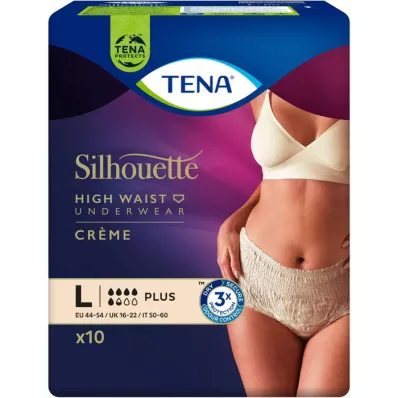 TENA SILHOUETTE plus L krém, 10 ks TENA SILHOUETTE plus L krém, 10 ks