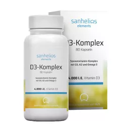 SANHELIOS Vitamin D3 Sun Vitamin Complex s K2, 80 ks