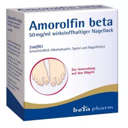 AMOROLFIN beta 50 mg/ml aktivní složka lak na nehty, 3 ml