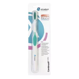 MIRADENT Carebrush ortho zubní kartáček bílý/zelený, 1 ks