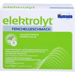 HUMANA Skládací krabička na prášek z fenyklu s elektrolytem, 75 g