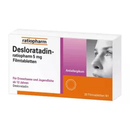 DESLORATADIN-ratiopharm 5 mg potahované tablety, 20 ks