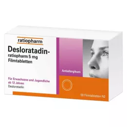 DESLORATADIN-ratiopharm 5 mg potahované tablety, 50 ks