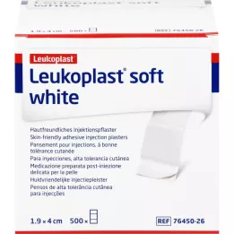 LEUKOPLAST měkká bílá injekcepfl.str.19x40 mm, 500 ks