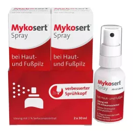MYKOSERT Spray v houbových a nohou, 2x30 ml