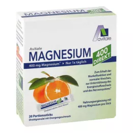 MAGNESIUM 400 přímých pomerančových tyčinek, 20 x 2,1 g