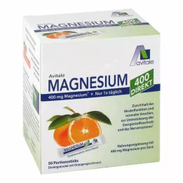 MAGNESIUM 400 přímých pomerančových tyčinek, 50 x 2,1 g