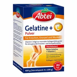 Abtei Gelatine plus vitamín C prášek, 400 g
