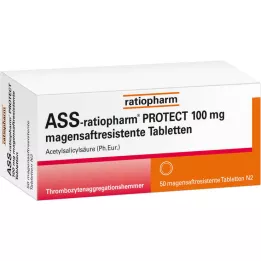 Ass-ratiopharm PROTECT 100 mg žaludeční saftr.abletten, 50 ks