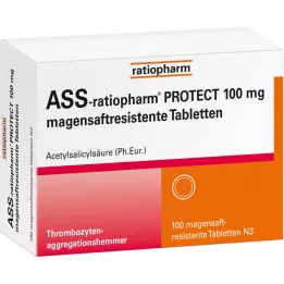 ASS-ratiopharm PROTECT 100 mg enterosolventní tablety, 100 ks