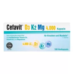 CEFAVIT D3 K2 Mg 4 000 IU tvrdé tobolky, 100 ks