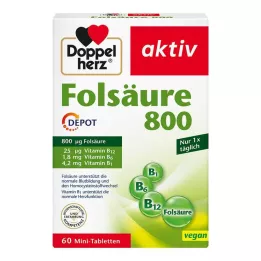 DOPPELHERZ Kyselina listová 800 depotních tablet, 60 ks