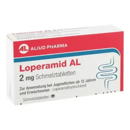 Loperamid AL 2 mg tablety dispergovatelné v ústech, 6 ks