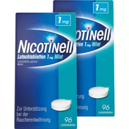 Nicotinell Lolliparts 1 mg máta, 2x96 ks