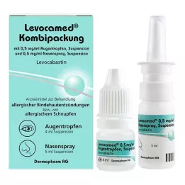 LEVOCAMED Combi 0,5 mg/ml AT + 0,5 mg/ml nosní sprej, 1 ks