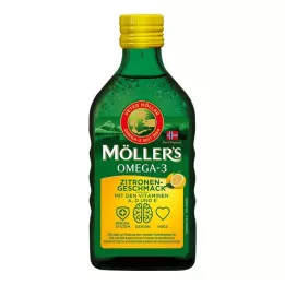 MÖLLERS Omega-3 citronový olej s příchutí, 250 ml