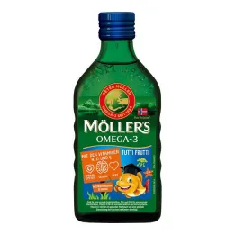 Möller`s Omega-3 Kids olej s ovocnou příchutí, 250 ml