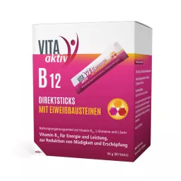 VITA AKTIV B12 přímé tyčinky s proteinovými stavebními bloky, 90 kusů