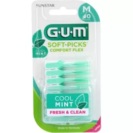 GUM Soft-Picks Comfort Flex mint střední, 40 ks