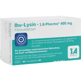 IBU-LYSIN 1A Pharma 400 mg filmové tablety, 50 ks