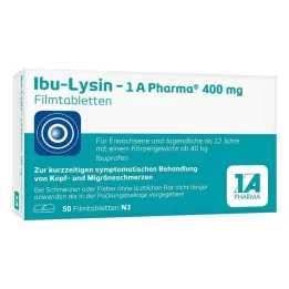 IBU-LYSIN 1A Pharma 400 mg potahované tablety, 50 ks